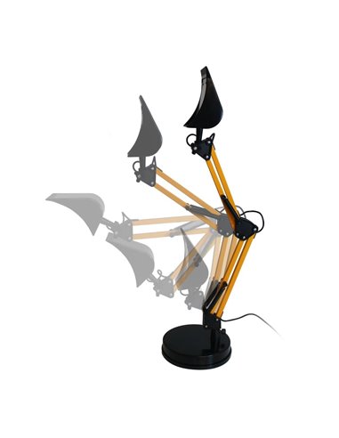 LED Articulado Flexo Pala Laranja 4W 350lm 3000ºK