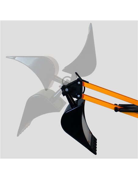 LED Articulado Flexo Pala Laranja 4W 350lm 3000ºK