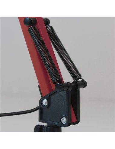 LED Articulado Flexo Pala Vermelho 4W 350lm 3000ºK