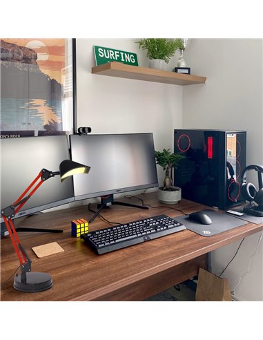 LED Articulado Flexo Pala Vermelho 4W 350lm 3000ºK