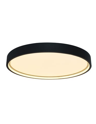 Plafon LED Aster Preto 30W 2400Lm 3000ºK
