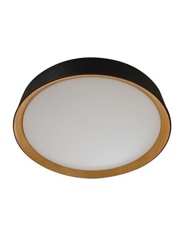 Plafón de techo LED Lea Negro 72W 3610Lm 3000ºK