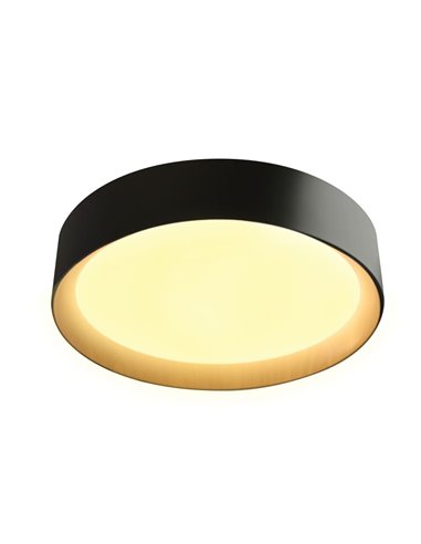 Plafón de techo LED Lea Negro 60W 3020Lm 3000ºK