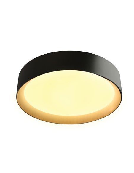 Plafón de techo LED Lea Negro 60W 3020Lm 3000ºK
