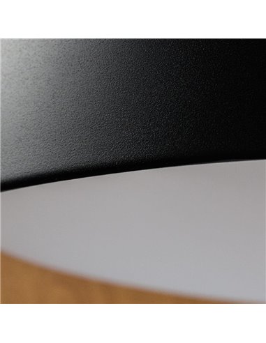 Plafón de techo LED Lea Negro 60W 3020Lm 3000ºK