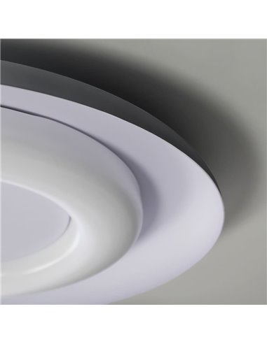 Plafón LED Jara Blanco+Gris 36W 2120Lm 3000ºK