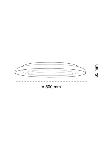 Plafón LED Jara Blanco+Gris 36W 2120Lm 3000ºK