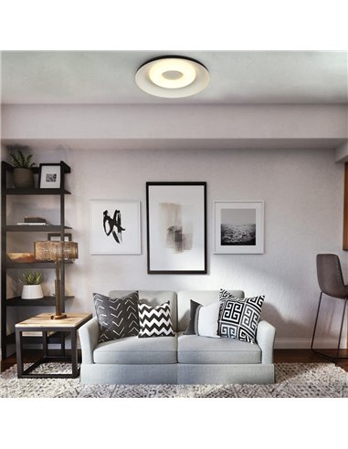 Plafón LED Jara Blanco+Negro 36W 2120Lm 3000ºK