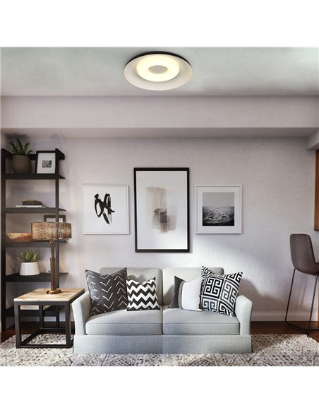 Plafón LED Jara Blanco+Negro 36W 2120Lm 3000ºK