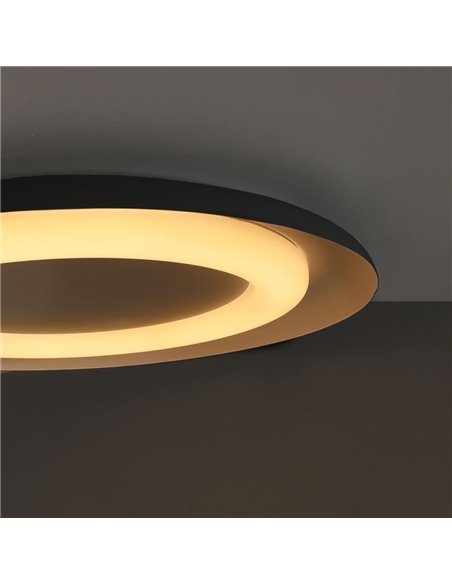 Plafón LED Jara Blanco+Negro 48W 2120Lm 3000ºK
