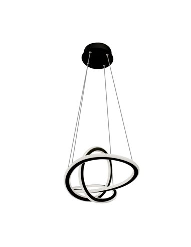 Lámpara de techo LED Dunia Negro 53W 4600 Lm 3CCT