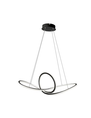 Lámpara de techo LED Dunia Negro 53W 4600 Lm 3CCT