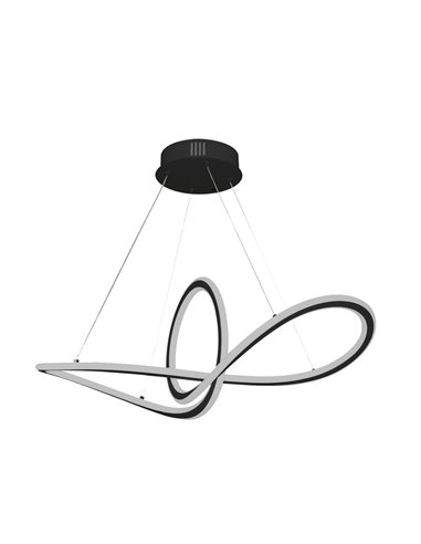 Lámpara de techo LED Dunia Negro 53W 4600 Lm 3CCT