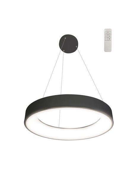 Lámpara colgante LED Lyn Gris 55 40W 2800Lm 3CCT