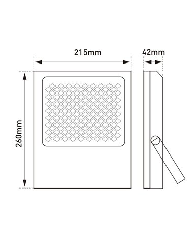Proyector LED solar Bee IP66 100W 6000ºK