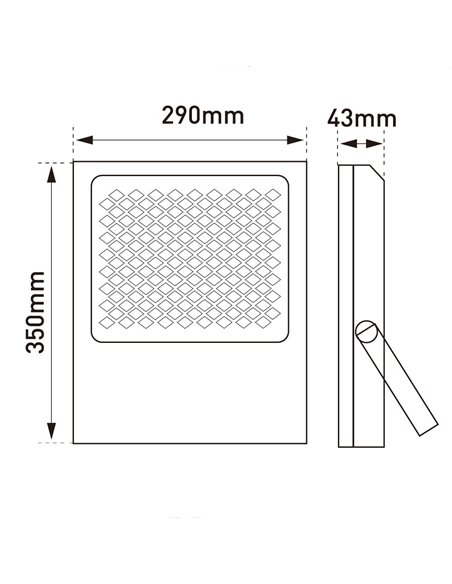 Projetor LED solar Bee IP66 300W 6000ºK