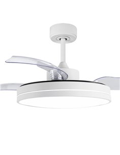 Ventilador LED con aspas plegables Anayet 36W 3200 Lm CCT 2