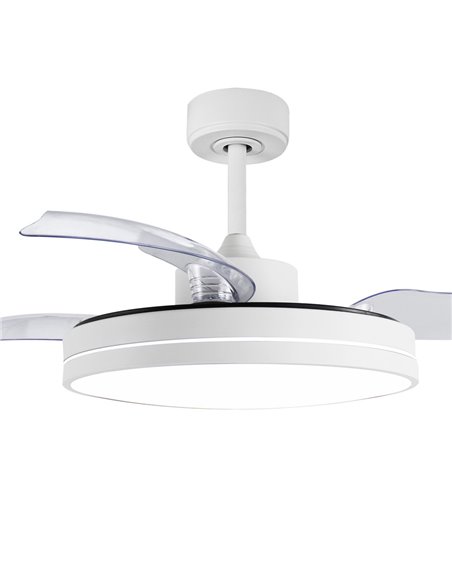 Ventilador LED con aspas plegables Anayet 36W 3200 Lm CCT