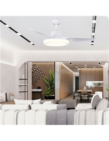 Ventilador de techo LED Aran 36W 3200 Lm CCT