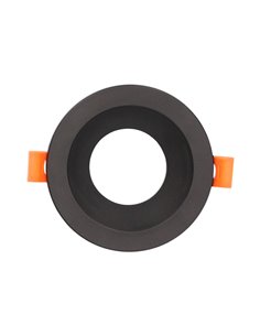 Anel redondo fixo embutido Undi anti-reflexo Preto 2