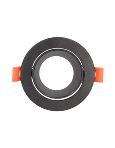 Aro basculante redondo empotrable Undi anti deslumbramiento Negro 2