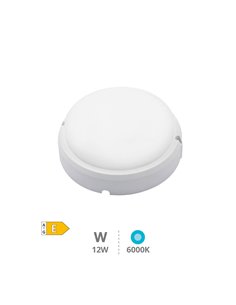 Aplique LED redondo Mushie 12W 6500K IP65 2