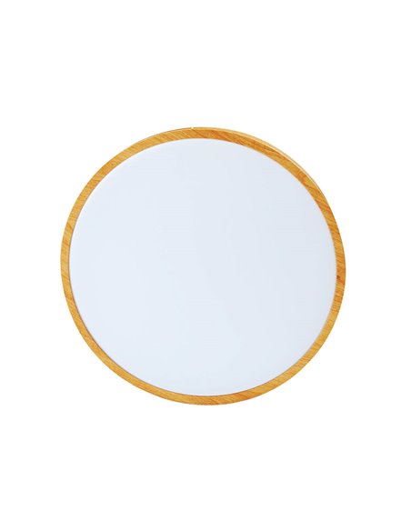 Plafón techo LED Andra redondo 24W 3000K a 6500K regulable Efecto madera
