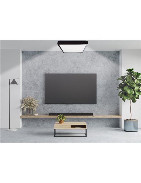 Plafón techo LED Andra cuadrado 30W 3000K a 6500K regulable Negro