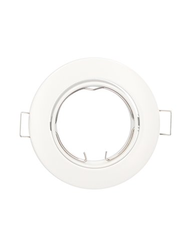Aro basculante redondo empotrable Chandur Blanco