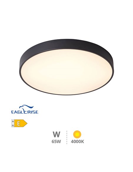 Plafón techo LED Kataja 65W 4000K Negro