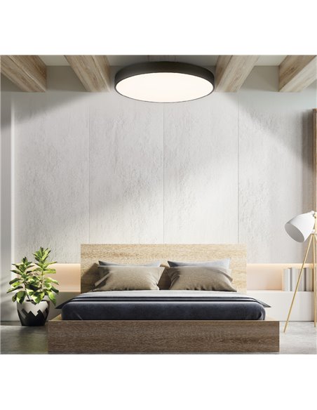 Plafón techo LED Kataja 65W 4000K Negro