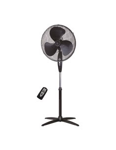 Ventilador de pé com controle 43cm 45W Preto