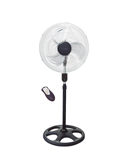 Ventilador metálico de pie con mando 50cm 70W