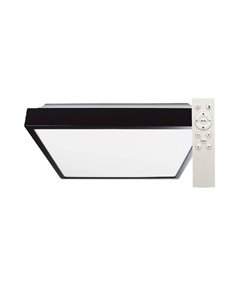 Plafoniera LED quadrata Andra 30W 3000K a 6500K dimmerabile Nero