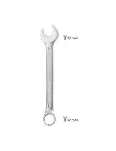 Llave Combinada Plus 32x32 Acero Cromo Vanadio DIN 3113. Llave Doble Boca, Llave Fija, Llave Estrella 2
