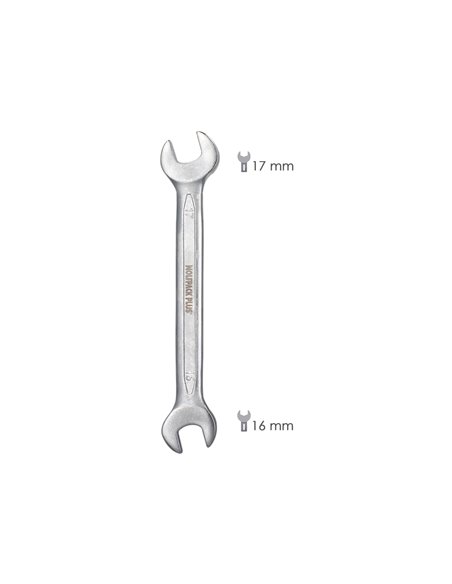 Llave Fija Plus Acero Cromo Vanadio 16x17 DIN 3110. Llave Fija, Llave Fija Doble
