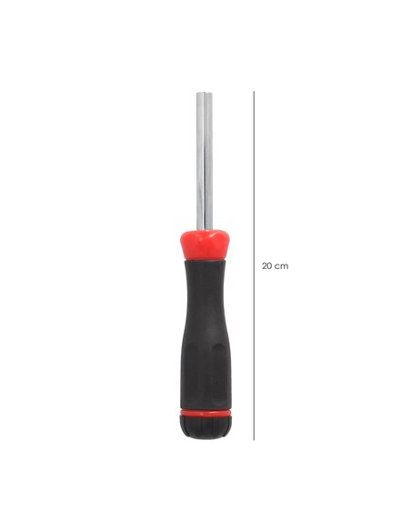 Juego De Puntas con Destornillador  1/4" 7 Piezas. Acero Cromo Vanadio, Kit Destorpuntas, Puntas Destornillador.