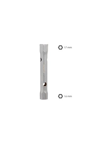 Llave Tubo Tubular 16x17 Fabricada en Acero Cromo Vanadio, Llave Grifería, Llave De Tubo Para Grifos, Llaves De Tubo Doble