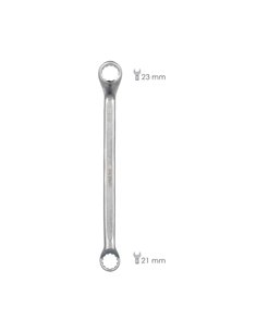 Llave Estrella Acodada Plus Acero Cromo Vanadio 21x23 DIN 838. Llave Doble Boca Acodada, Llave Fija Estrella Acodada 2