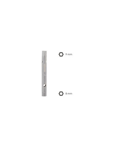 Llave Tubo Tubular 8x9 Fabricada en Acero Cromo Vanadio, Llave Grifería, Llave De Tubo Para Grifos, Llaves De Tubo Doble
