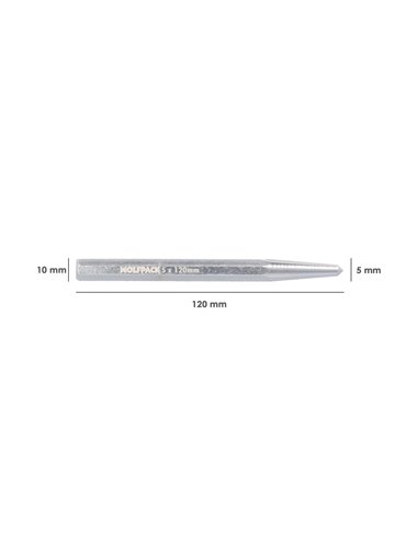 Granete Wolfpack 5 x 10 x 120 mm. Punzon metalico, Perforadores metalicos, Marcadores Metalicos.