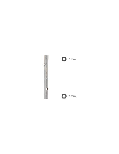 Llave Tubo Tubular 6x7 Fabricada en Acero Cromo Vanadio, Llave Grifería, Llave De Tubo Para Grifos, Llaves De Tubo Doble