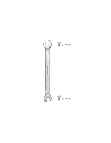 Llave Fija Plus Acero Cromo Vanadio 6x7 DIN 3110. Llave Fija, Llave Fija Doble