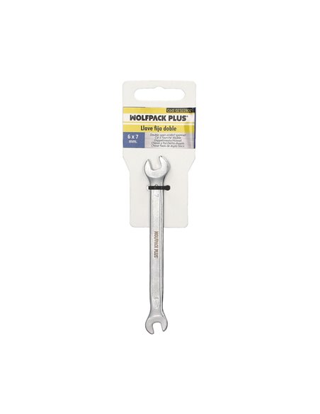 Llave Fija Plus Acero Cromo Vanadio 6x7 DIN 3110. Llave Fija, Llave Fija Doble