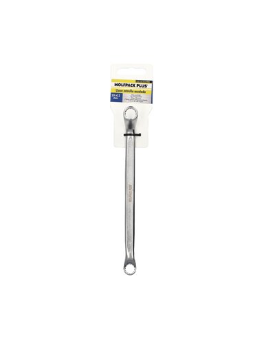 Llave Estrella Acodada Plus Acero Cromo Vanadio 10x11 DIN 838. Llave Doble Boca Acodada, Llave Fija Estrella Acodada