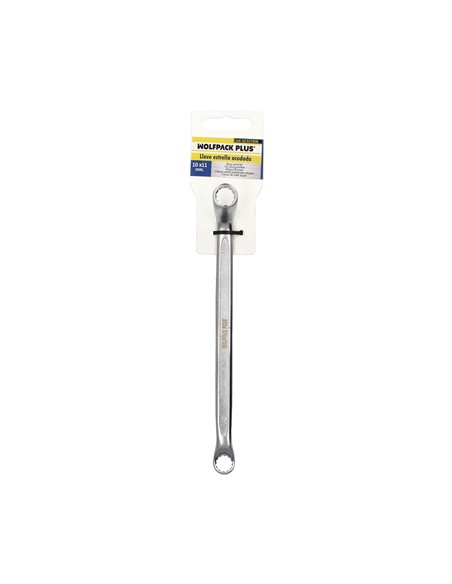 Llave Estrella Acodada Plus Acero Cromo Vanadio 10x11 DIN 838. Llave Doble Boca Acodada, Llave Fija Estrella Acodada