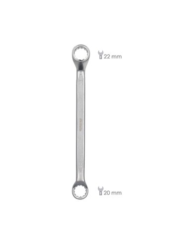 Offset Star Key Plus Aço Cromo Vanádio 20x22 DIN 838