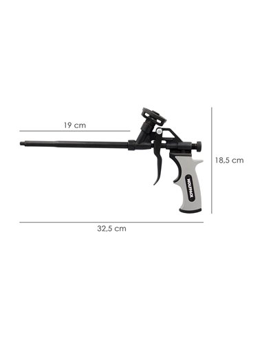 Pistola Para Espuma Poliuretano Recubriemiento Integro PTFE  (Interior y Exterior) Pistola Calafatear, Rellenar, Sellar
