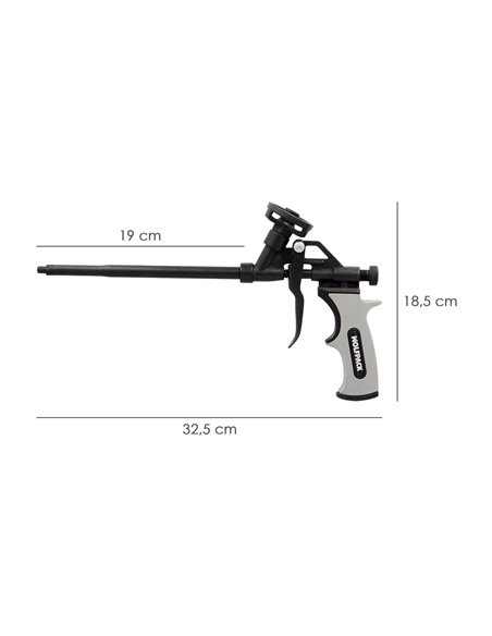 Pistola Para Espuma Poliuretano Recubriemiento Integro PTFE  (Interior y Exterior) Pistola Calafatear, Rellenar, Sellar