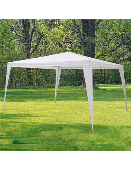  Pergola Amovible Blanche, 3x3 mètres